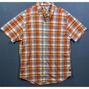 NEW Relwen Mens Shirt L Plaid Button Casual Preppy Huckberry Hiking Outdoors NWT